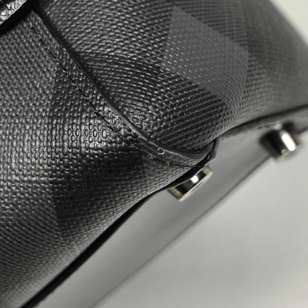 Burberry Check Shoulder Bag Canvas Black - Picture 3 of 6